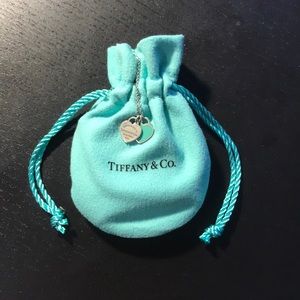 Tiffany and Co mini double heart necklace